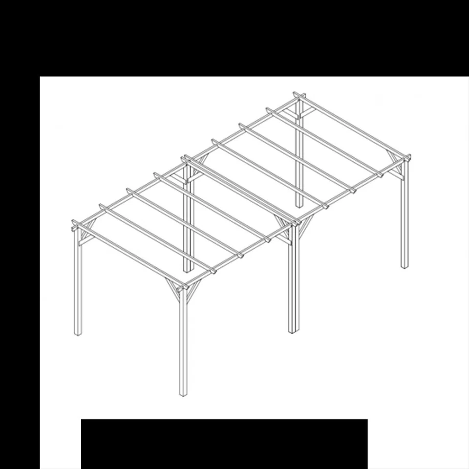 Lumina - Pergola da Giardino 3x6 in Legno - Immagine 2 di 3