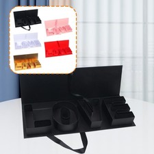 creative Empty Flower Gift Box, Letter Shaped Fillable Gift Box, Decorative Love