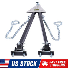 Adjustable Tow Bar 5000 Lbs Heavy-duty Steel Bumper-mount Tow Hitch Safety Chain