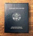 US Mint 2005 American Eagle Proof 1oz .999 Silver Coin w/ Box & COA