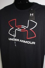 UNDER ARMOUR MEN'S LOOSE FIT BLACK S/S T-SHIRT SZ: XLT NWT 1382915-001