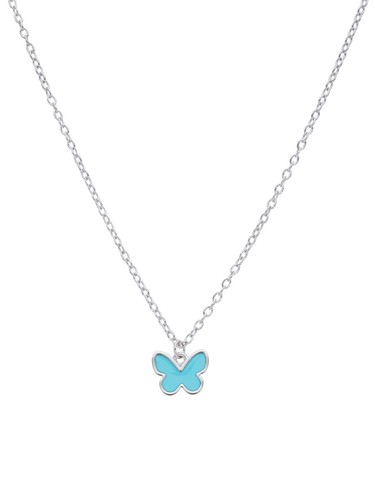 Collier Papillon Pour Fille | Message “Tu Embellis Le Monde” | Cadeau Anniversaire | Ajustable 18+2 Pouces - 10