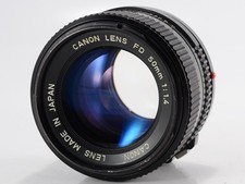 Canon New FD 50mm f/1.4 Very Good Manual Focus Lens FD Mount Japan