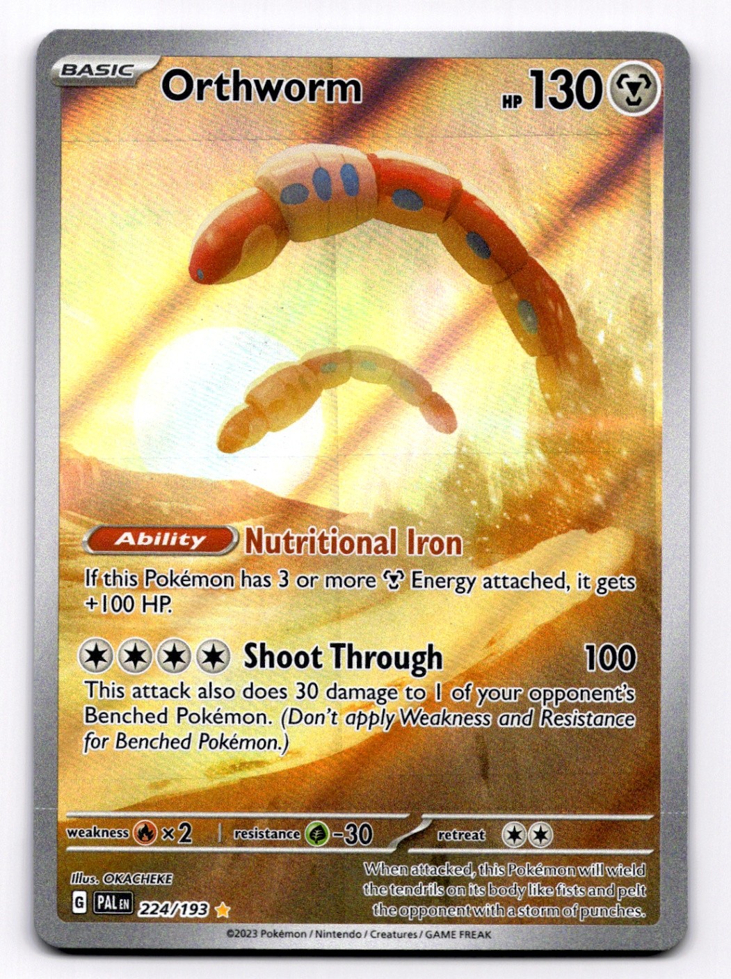 Orthworm SV02: Paldea Evolved - Pokemon NM 224/193