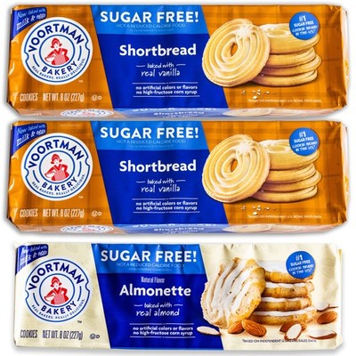 Voortman Sugar Cookies - Variety Pack - Shortbread Swirl (2, 8oz packs) - Ice...