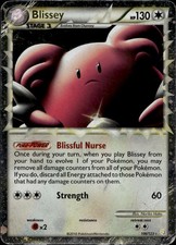 Blissey 106/123 Prime HeartGold & SoulSilver Pokemon Holo Damaged