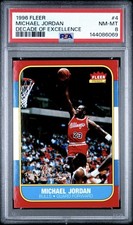1996-97 Fleer Decade of Excellence #4 Michael Jordan PSA 8 NM-MT 6069