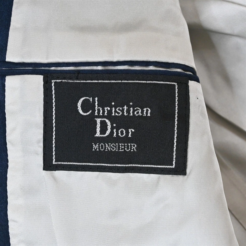 Chaqueta Blazer Abrigo Deportivo De Colección Hecha en EE. UU. Christian Dior 42R Azul Marino Gamuza Para Hombre Foto 4 de 4