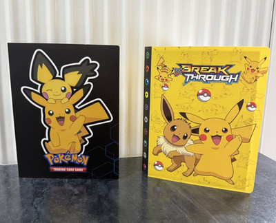 Pokemon Sammelalbum Pikachu & Pichu & Evoli Sammelmappe Heft für 120 Karten