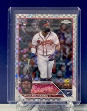 Michael Harris II RC 2023 Topps XFRACTOR chrome See Pics! REFRACTOR MINT-gem 