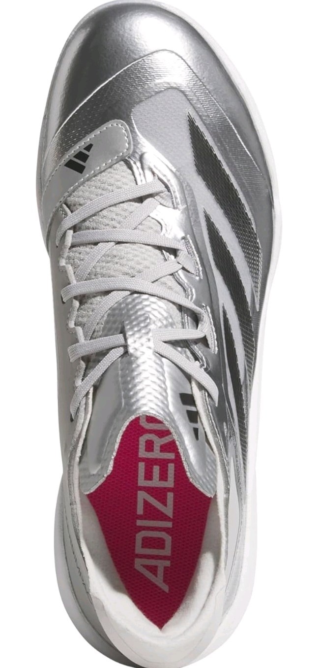 Adidas Men's Sneaker Size 17 Adizero Impact Silver Speed Baseball Sneaker  thumbnail 6