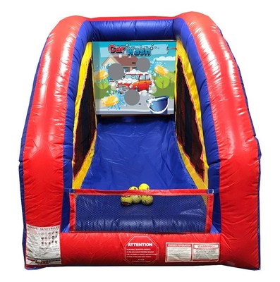 Portable Sealed Airframe Game 8x6 Car Wash With Built in Blower and 6 Balls