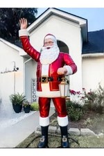 Home Depot Home Accents 8ft. Holiday Traditions Giant-sized Led  Towering Santa 