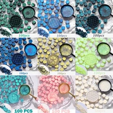 100Pcs Mixed Color Octagonal Sealing Wax Particles for Wedding Invitations Gift