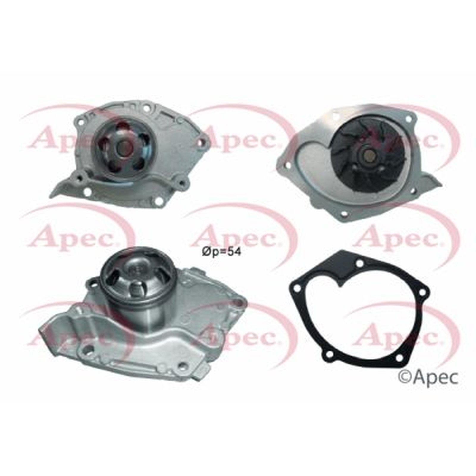 Apec Water Pump AWP1454 - 3-year / 36,000-mile manufacturers guarantee
