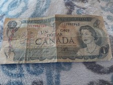 1973 Canada 1 Dollar Banknote Queen Elizabeth II Currency Canadian Paper Money