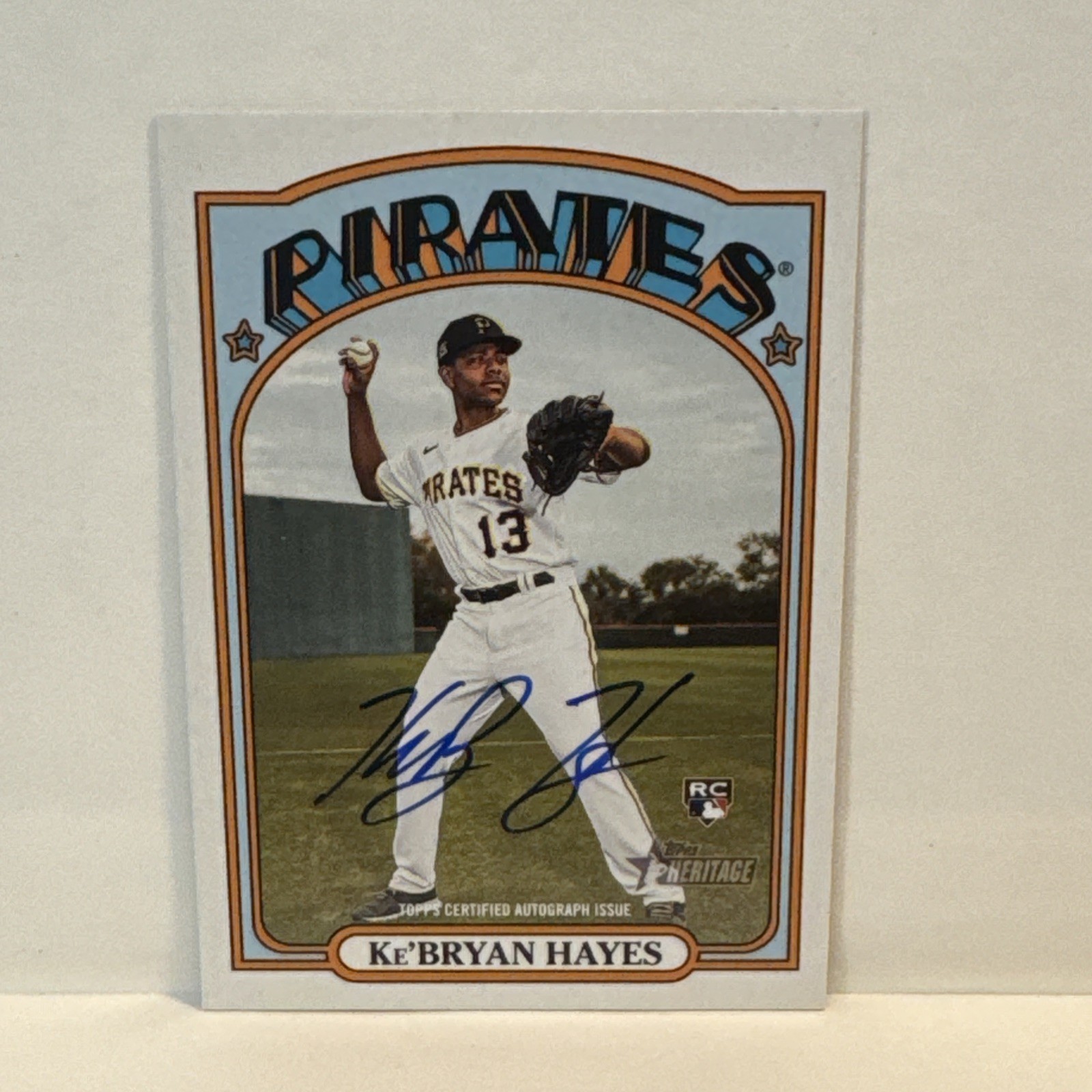 2021 Topps Heritage #ROA-KBH Ke'Bryan Hayes Real One Autograph Auto Rookie