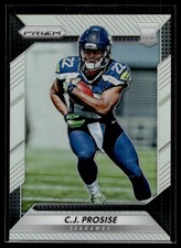 C.J. Prosise 2016 Panini Prizm Silver Prizm Rookie Card #250