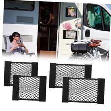 4Pcs Car Storage Net Pockets, Stretchable Mesh 11.8" x 9.8" and 15.7" x 9.8"