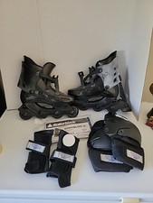 Bravoblade GL Roller Blade Size 9 Maybe With Knee And Wrist Pads With Mirror