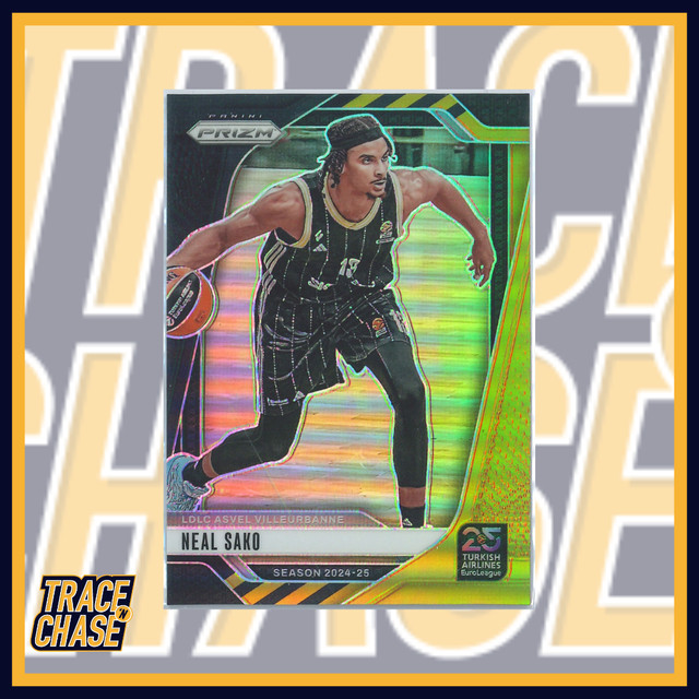2024-25 Panini Prizm Euroleague Basketball Neal Sako Black Gold Prizm 3/5 #75