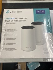 NEW TP-Link Deco WE10800 2-PACK Wi-Fi 6E Whole Home Mesh Routers 6 Ghz