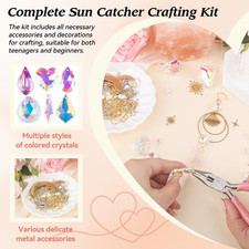 500 Pcs DIY Suncatchers Kits Adults Crystal Sun Catchers Rainbow Maker Art Home