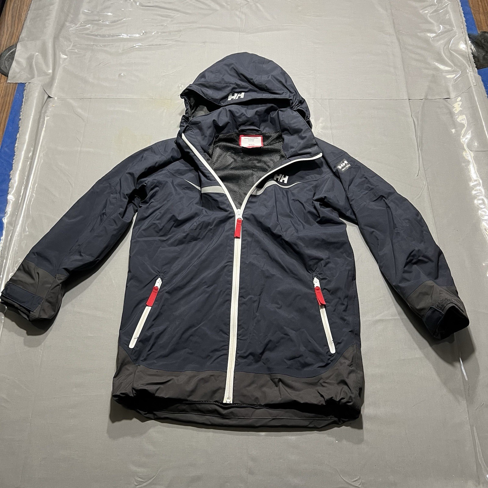 Helly Hansen Boys Tech Ski Snow Jacket 140/10 Navy Kids