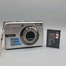 Samsung L313 Digital Camera, Silver, Broken Lens Curtain, Please Read.