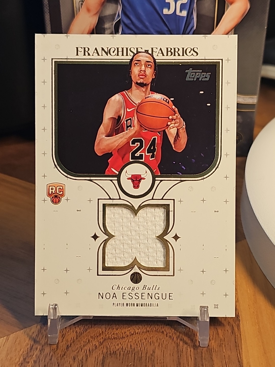 2025-26 Topps Basketball Noa Essengue Franchise Fabrics Rookie RC  Bulls Relic 