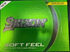 *BRAND NEW* Srixon Soft Feel 2025 Yellow Golf Balls, 1 Dozen. PGA SELLER