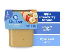Gerber Apple Strawberry Banana 2nd Stage Baby food