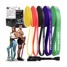 FitBeast Resistance Bands Set, Pull Up Assist Bands for Strength Training, Po...