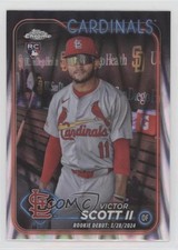 2024 Topps Chrome Update Rookie Debut RayWave Refractor Victor Scott II 09wc