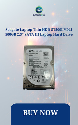 Seagate Laptop Thin HDD ST500LM021 500GB 2.5'' SATA III Laptop Hard Drive