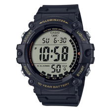 Casio - Illuminator, Black Resin Men's Quartz Watch - AE1500WHX-1AV
