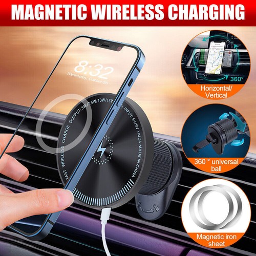 Universal Magnetic in Car Mobile Phone Holder Stand Dashboard 360 Rotation Mount - Picture 4 of 18