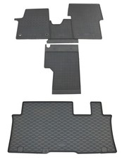 Gummi Fußmatten Kofferraumwanne für Citroen Spacetourer 2016- L2 Set Gummimatten