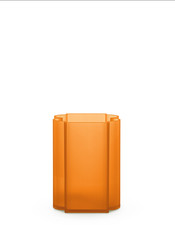KARTELL Vaso OKRA colore ARANCIO Basso 1585/01 by Patricia Urquiola