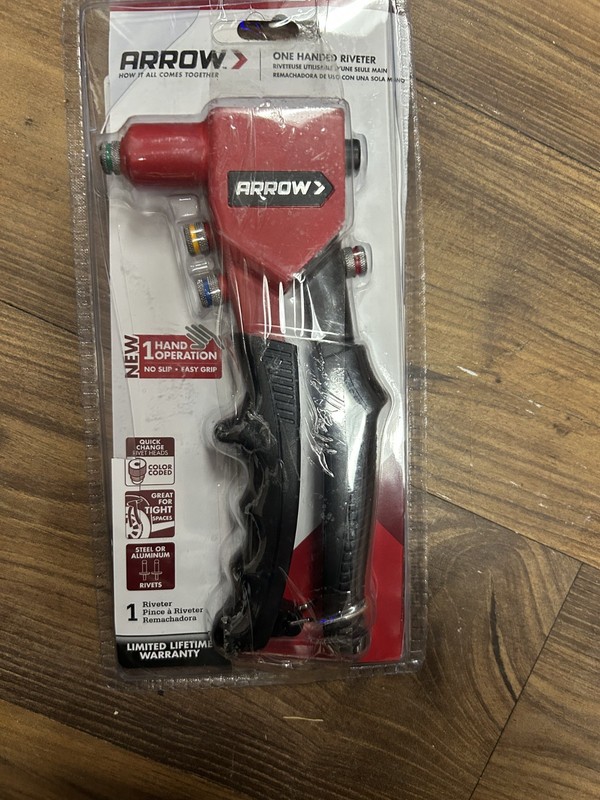 Arrow Hand Riveter Kit RT187M Pop Rivet Gun 100PCS Rivets 3/32" 1/8" 5/32" 3/16"