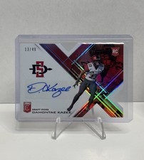 Damontae Kazee Rookie Auto /49 +2 Falcons Browns Lions Cowboys NFL 2017 Elite