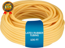 100 Ft Latex Rubber Tubing 3/8 Inch Od 1/4 Inch ID Surgical