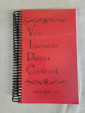 Very Innovative Parties Cookbook Serendipity 1992-2001 Loma Linda sda vtg