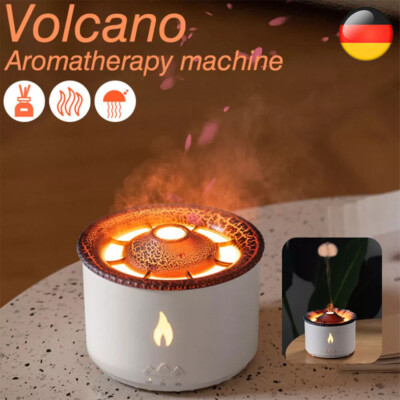 YOUKUKE Vulkan Diffuser 360ML Volcano Diffuser Flamme Aroma Diffusor Elektrisch