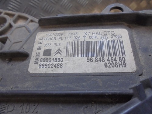 2009 CITROEN C5 5DR MK2 VTR+ Nav ESTATE PASSENGER FRONT HEADLIGHT 9684845480 - Picture 3 of 4
