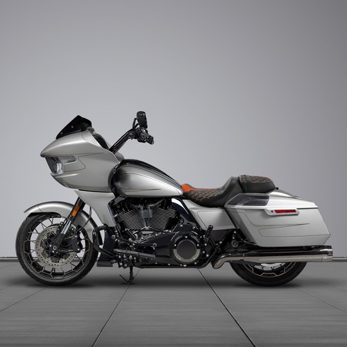 Rider Passenger Seat Fit For Harley Touring Street Road Glide 2023+ Black+Orange - Picture 13 of 14