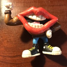 Vintage Fist Big Mouth Lips 2  Figure Tang Mascot Applause General Foods 1989
