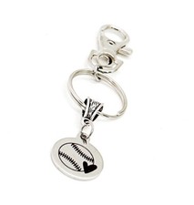 Love Baseball Charm Keychain, Love Softball Charm Keychain, Gift For Her