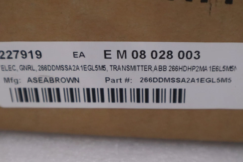 NIB ABB 2600T 266HDHP2MA1E6L5M5N2 TRANSMITTER STOCK G78 - Image 3 of 4