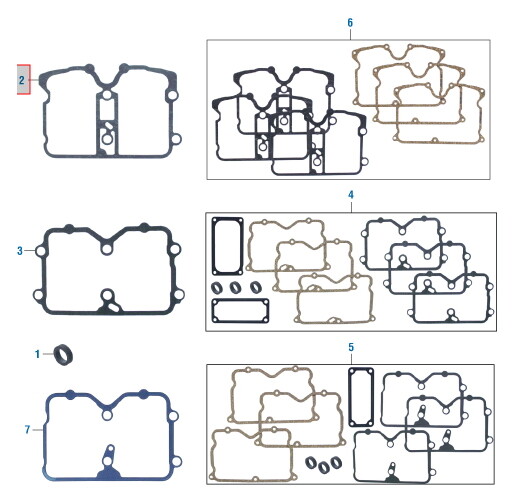 Jake Brake Gasket for Cummins 855 88NT. Qty. 3 PAI 131389 Ref